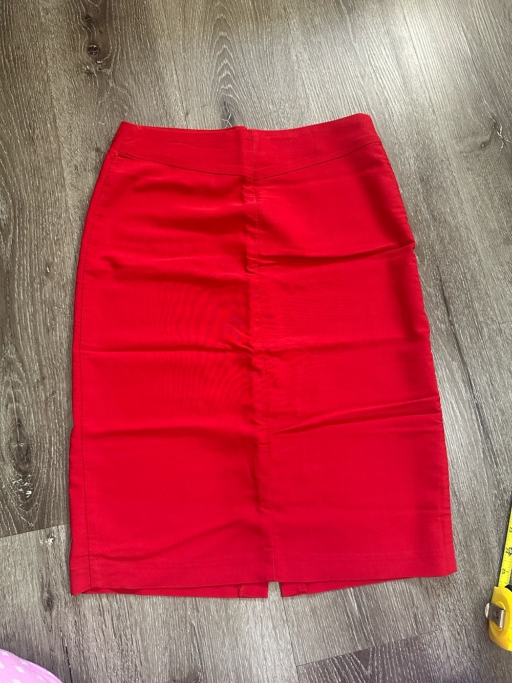 Rampage Red Pencil Skirt with Back Vent - Picture 2 of 8